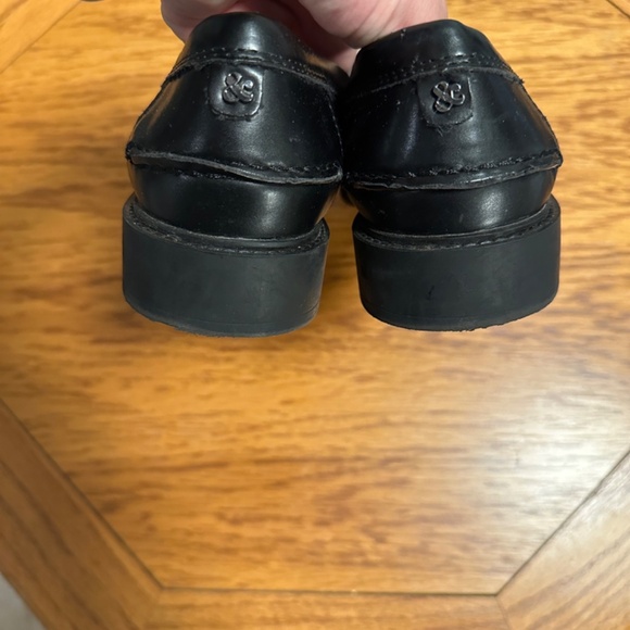 *SAM & LIBBY* Black x White Round Toe Loafer Shoes Size 8 - Picture 6 of 8
